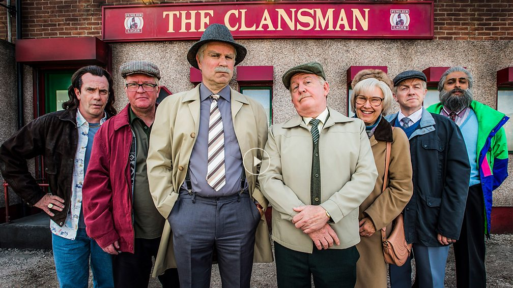 Still from Drew Cain’s appearance in Still Game